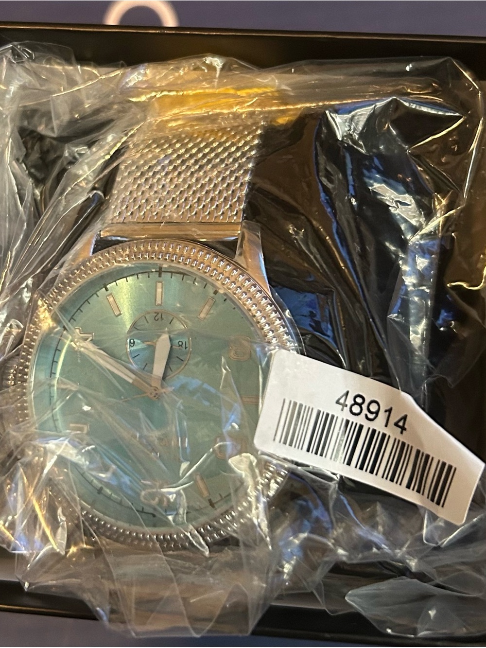Invicta Silver Mesh Bracelet Watch Strap with Brushed Clasp - Picture 6 of 7